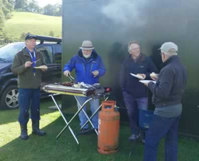 barbecue outside the clubroom